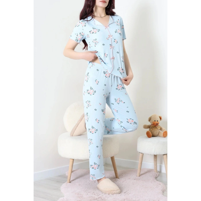 Kaşkorse Pijama Takımı Mavi - 52281.1049.