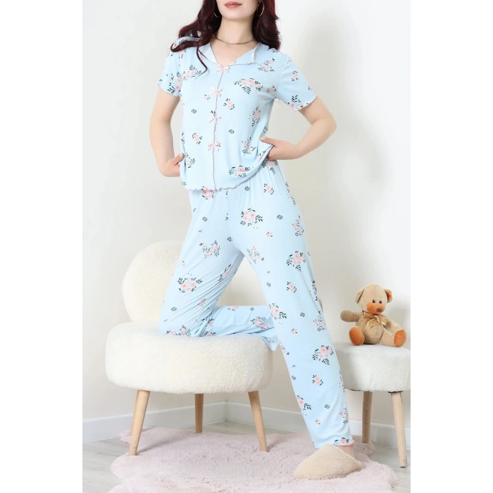 Kaşkorse Pijama Takımı Mavi - 52281.1049.