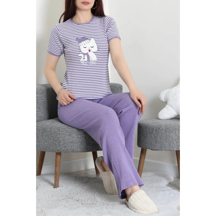 Kaşkorse Pijama Takımı Mor - 52221.1567.