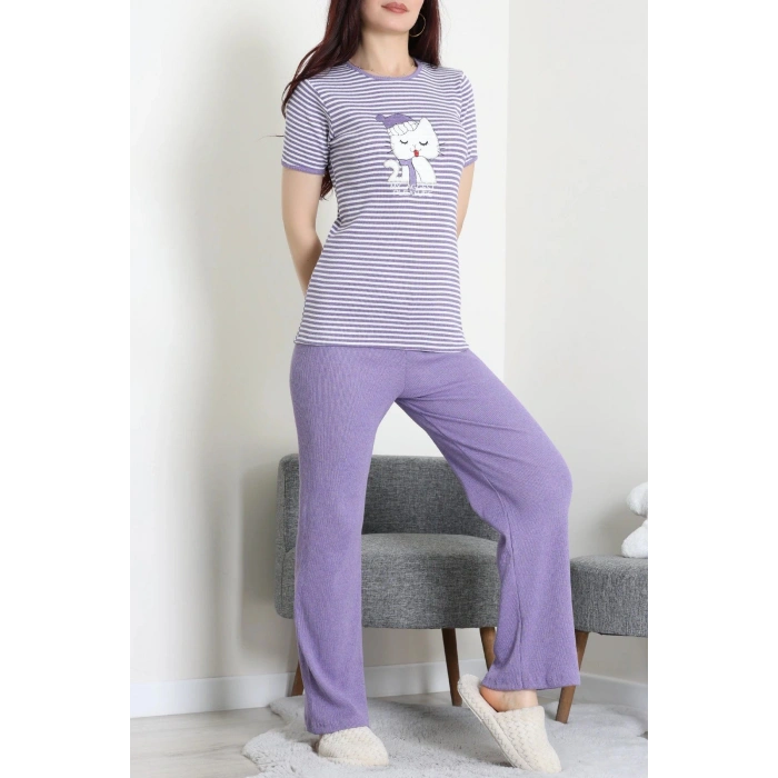Kaşkorse Pijama Takımı Mor - 52221.1567.