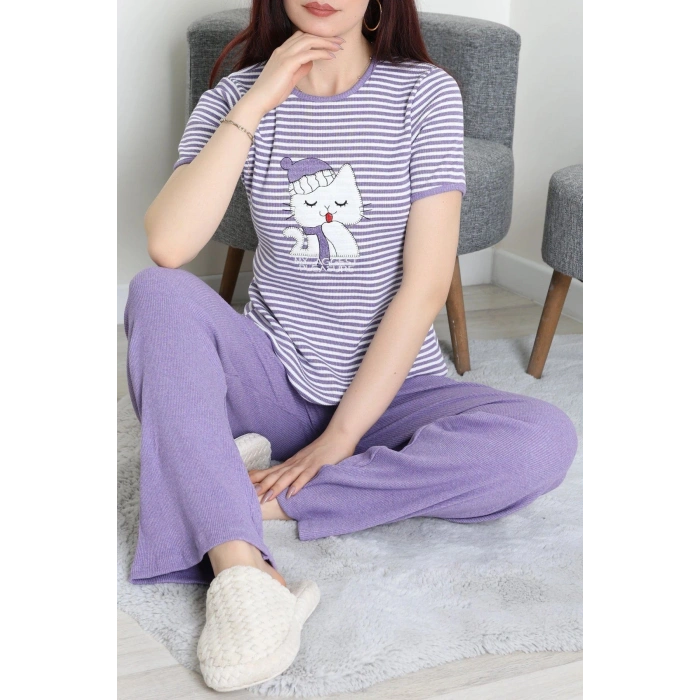 Kaşkorse Pijama Takımı Mor - 52221.1567.