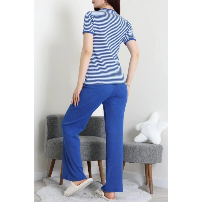 Kaşkorse Pijama Takımı Saks - 52221.1567.