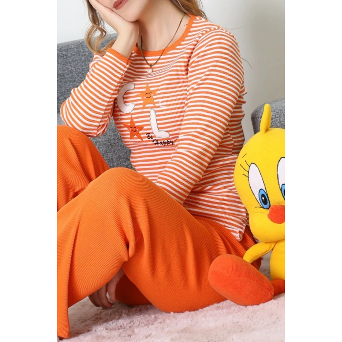 Kaşkorse Pijama Takımı Turuncu - 52141.1567.