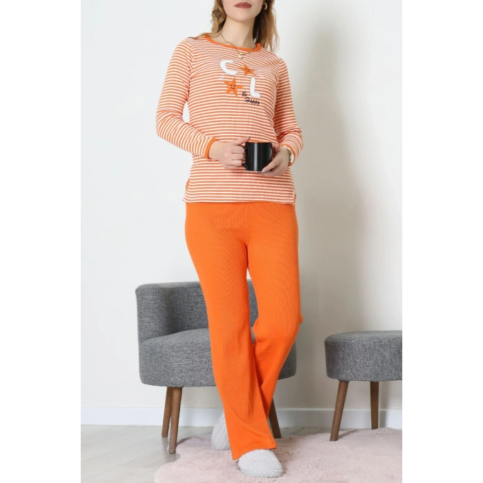 Kaşkorse Pijama Takımı Turuncu - 52141.1567.