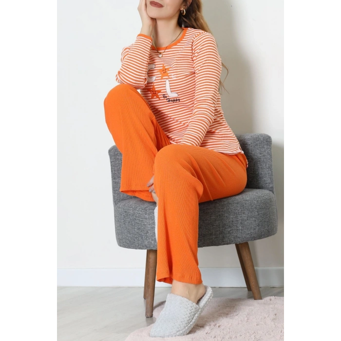 Kaşkorse Pijama Takımı Turuncu - 52141.1567.