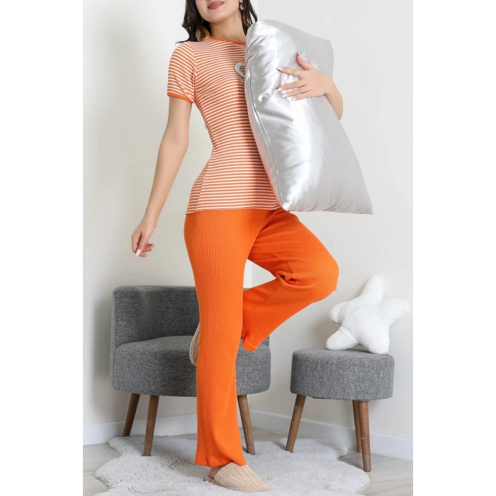 Kaşkorse Pijama Takımı Turuncu - 52221.1567.