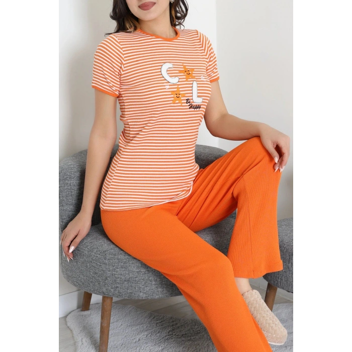Kaşkorse Pijama Takımı Turuncu - 52221.1567.