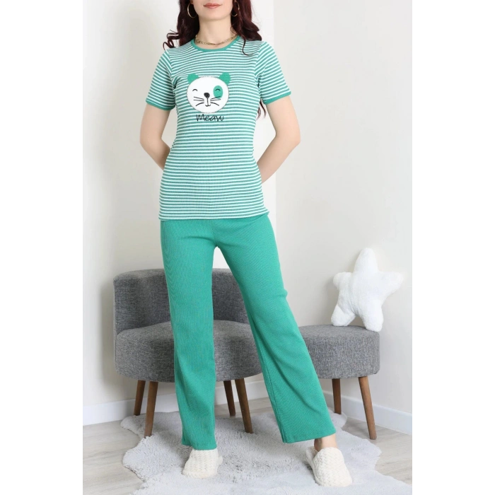 Kaşkorse Pijama Takımı Yeşil - 52221.1567.