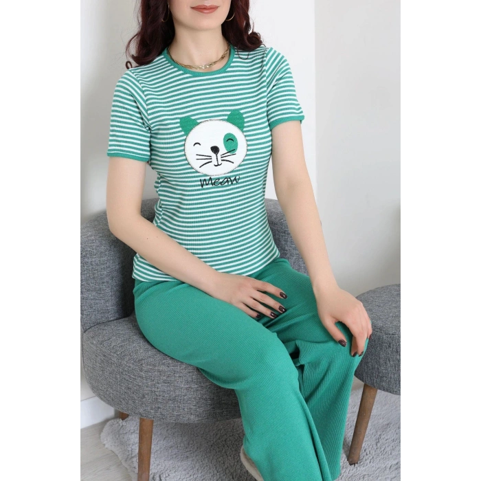 Kaşkorse Pijama Takımı Yeşil - 52221.1567.