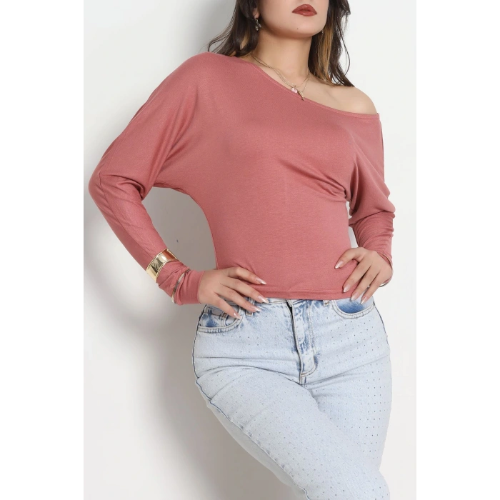 Kayık Yaka Viskon Body Gülkurusu - 42777.599.