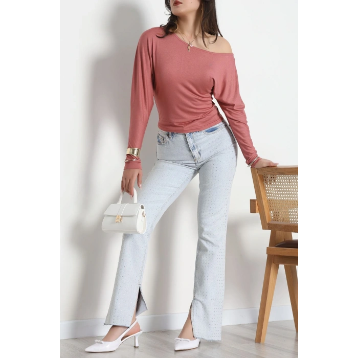 Kayık Yaka Viskon Body Gülkurusu - 42777.599.