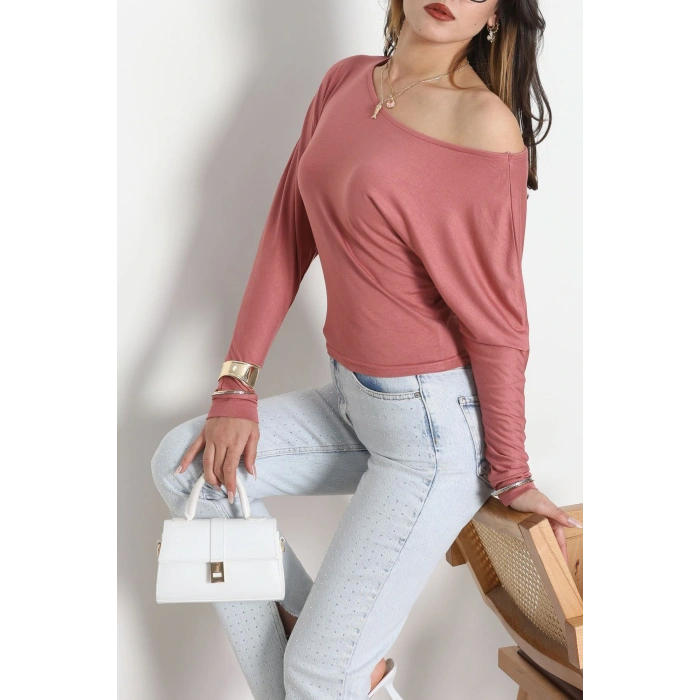 Kayık Yaka Viskon Body Gülkurusu - 42777.599.