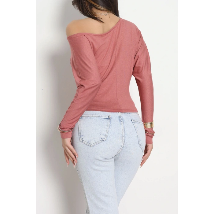 Kayık Yaka Viskon Body Gülkurusu - 42777.599.