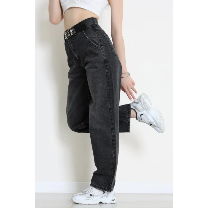 Kemerli Baggy Kot Pantolon Füme - 3119971.1968.