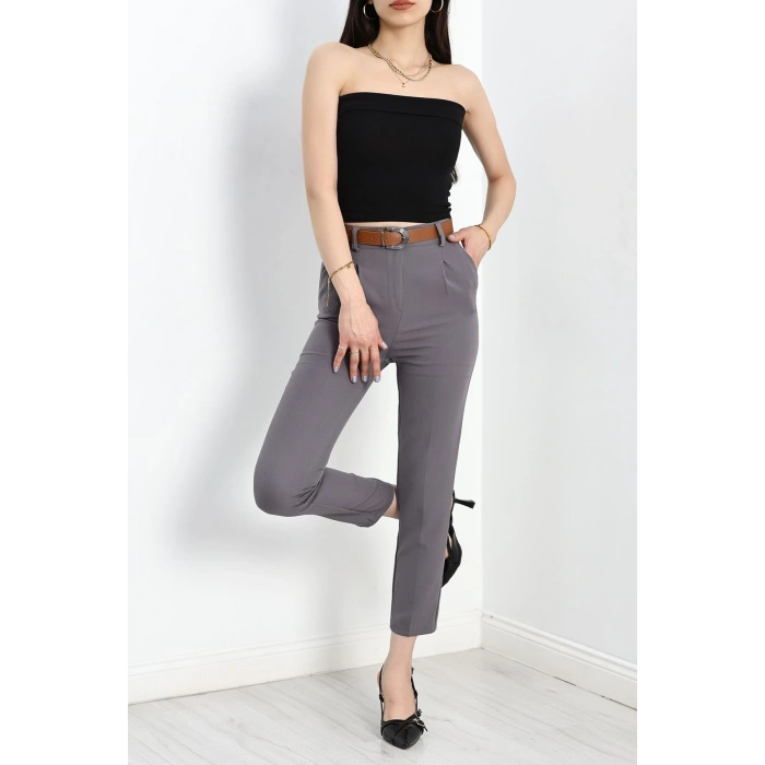 Kemerli Double Pantolon Antrasit - 40090.683.