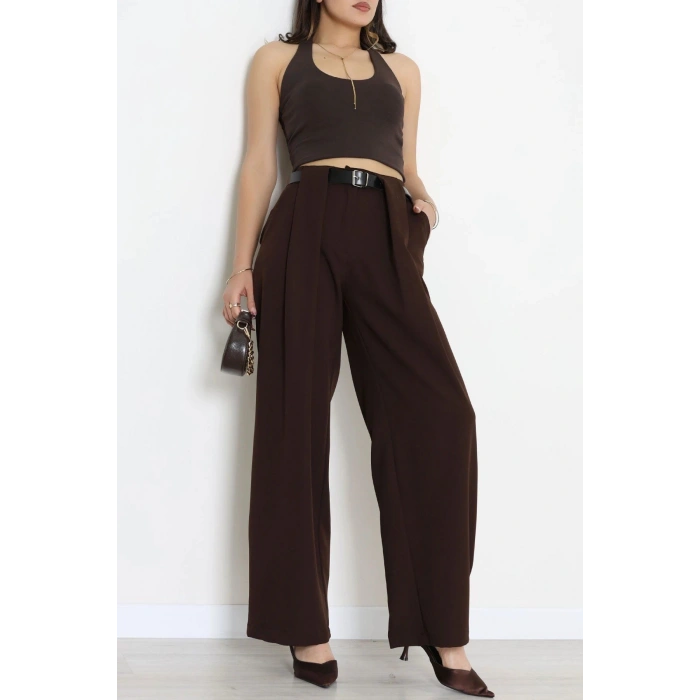 Kemerli Pantolon Kahve - 4202.1247.