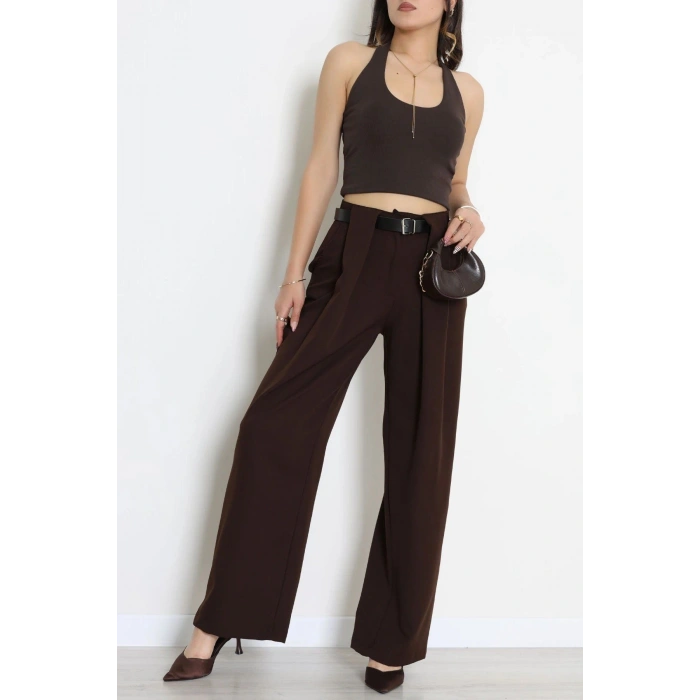 Kemerli Pantolon Kahve - 4202.1247.