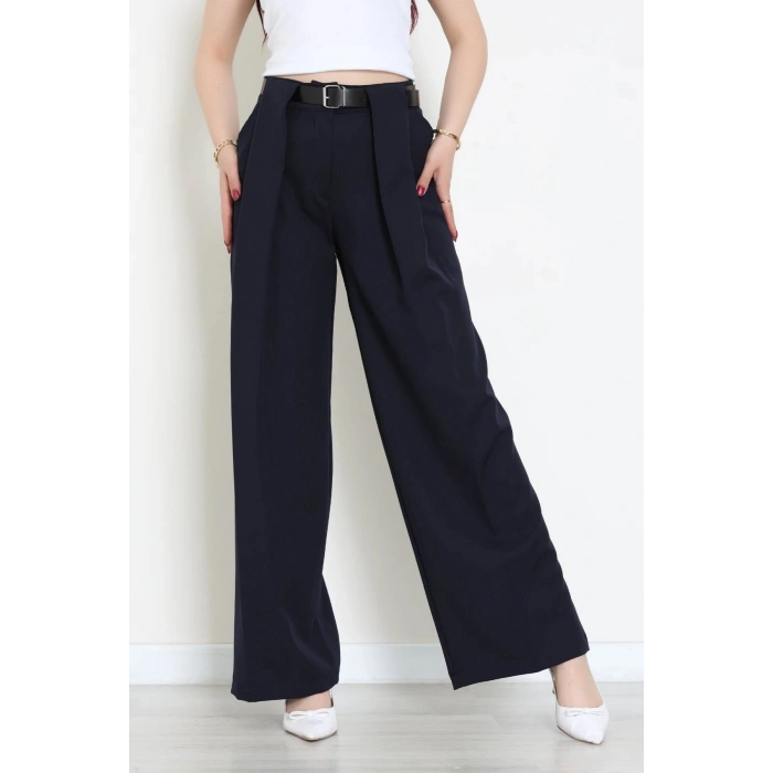 Kemerli Pantolon Lacivert - 4202.1247.