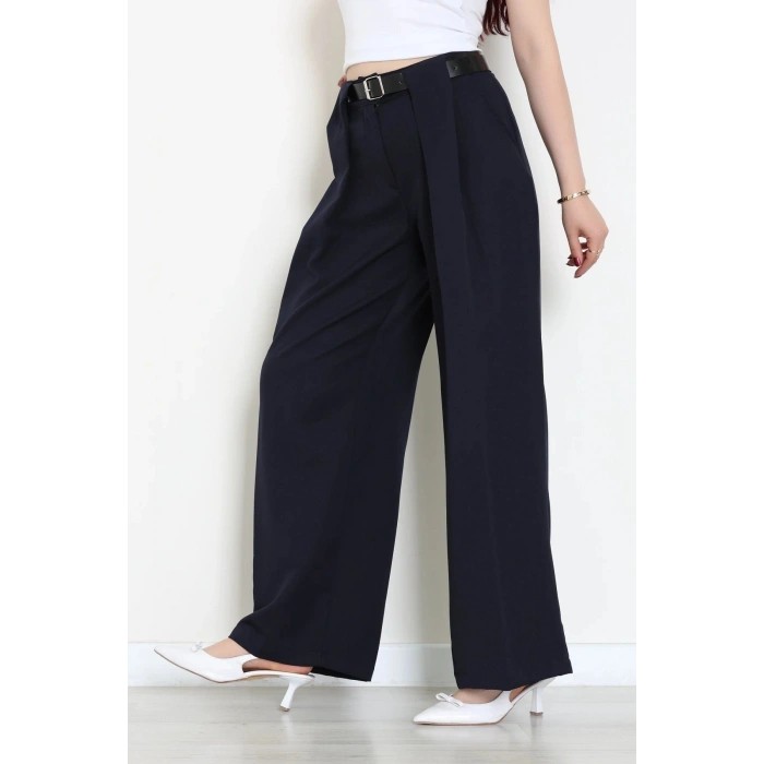 Kemerli Pantolon Lacivert - 4202.1247.