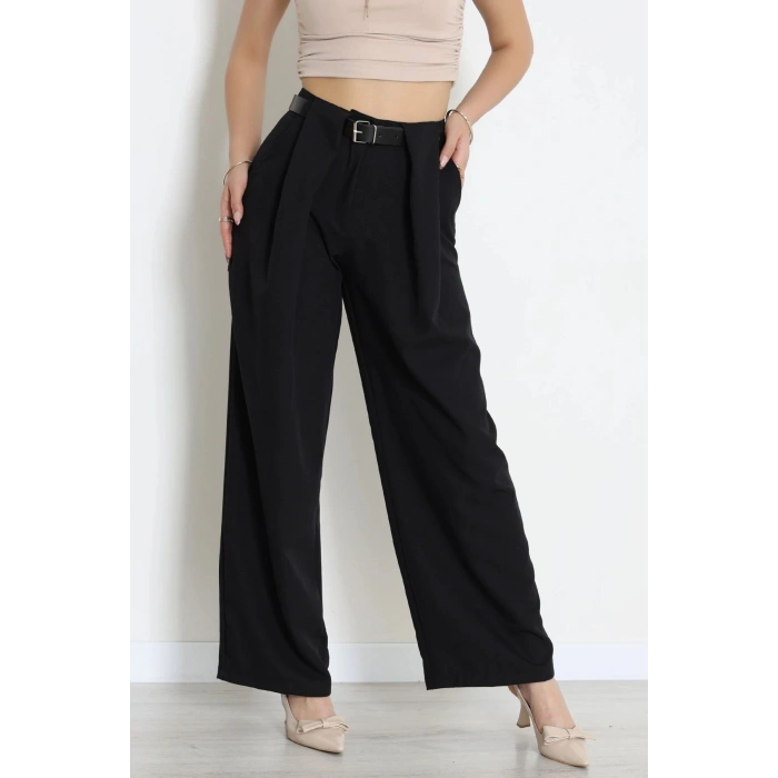 Kemerli Pantolon Siyah - 4202.1247.