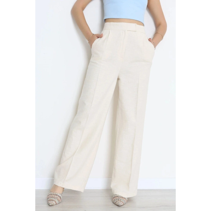 Keten Pantolon Bej - 8069.1437.