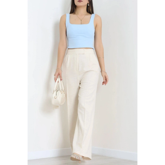 Keten Pantolon Bej - 8069.1437.