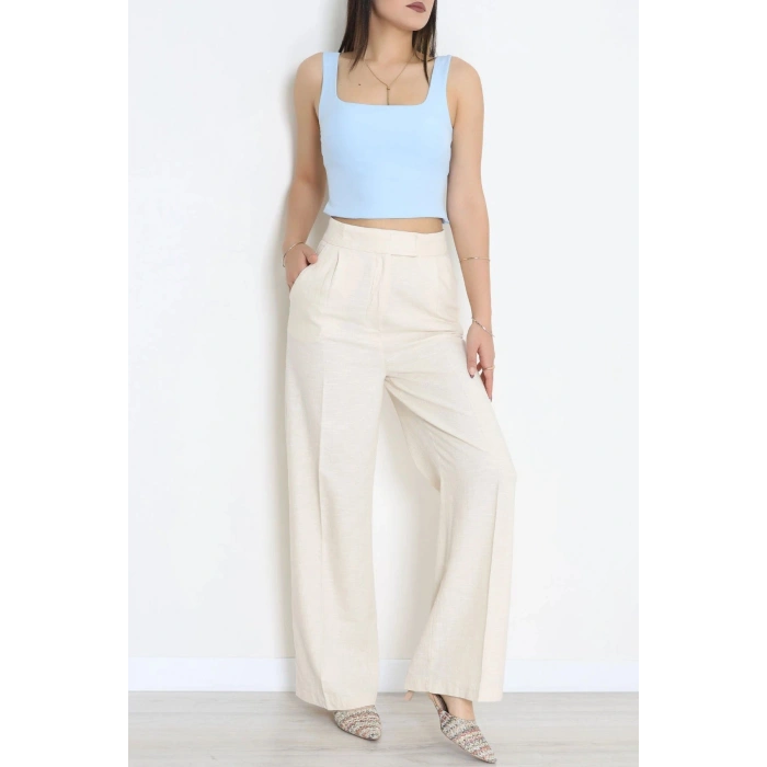Keten Pantolon Bej - 8069.1437.