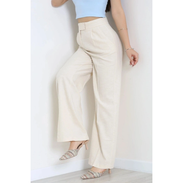 Keten Pantolon Bej - 8069.1437.