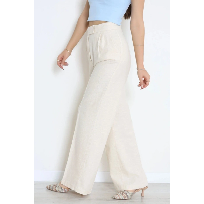 Keten Pantolon Bej - 8069.1437.