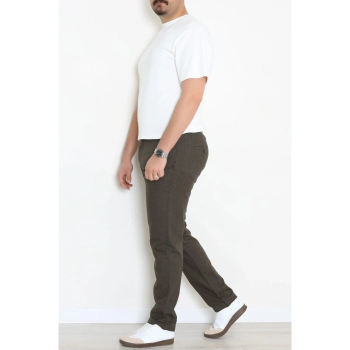 Keten Regular Fit Erkek Pantolon Haki - 71613.2166.