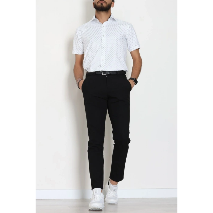 Klasik Pamuklu Erkek Desenli Gömlek Beyazdesenli - 70879.1970.