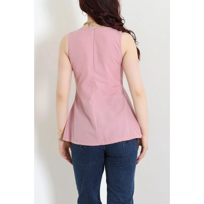 Kloş Kesim Bluz Pembe - 70432.1949.