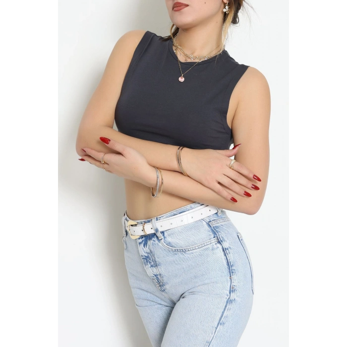 Kolsuz Crop Geniş Atlet Füme - 21755.200.