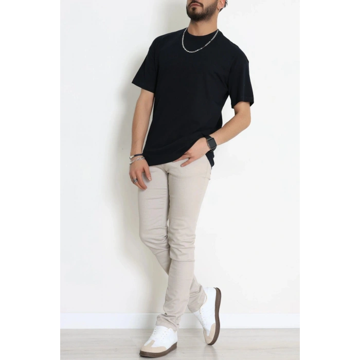 Kompak Penye Ünisex Oversize Tişört Koyulaci - 55045.1872.