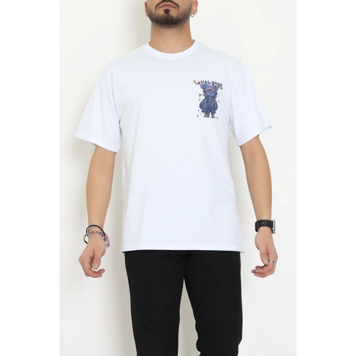 Kompakt Penye Unisex Tişört Beyazlaci - 55064.1872.