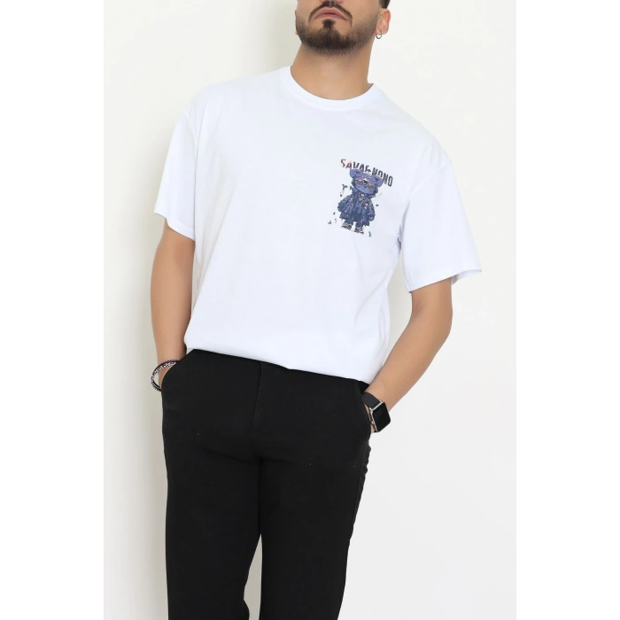 Kompakt Penye Unisex Tişört Beyazlaci - 55064.1872.