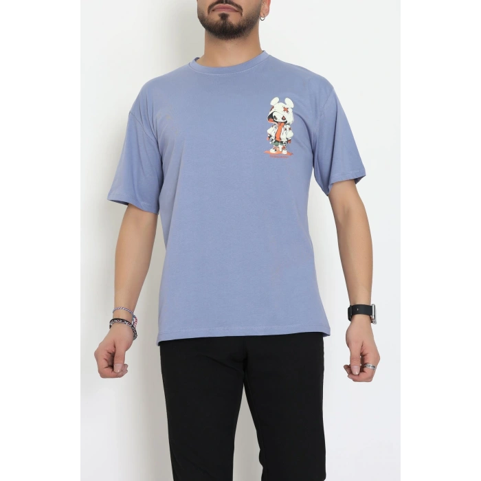 Kompakt Penye Unisex Tişört Boyalıgri - 55064.1872.