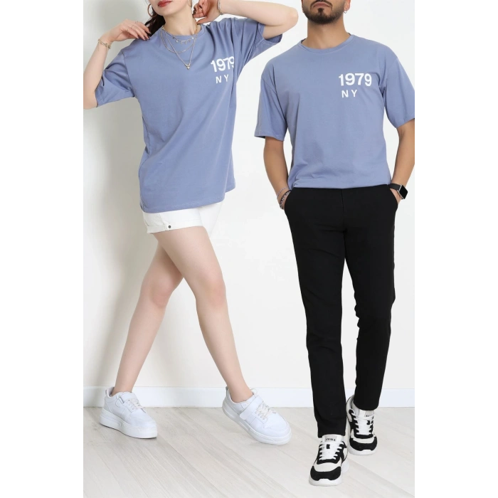 Kompakt Penye Unisex Tişört Boyalıgri1 - 55064.1872.