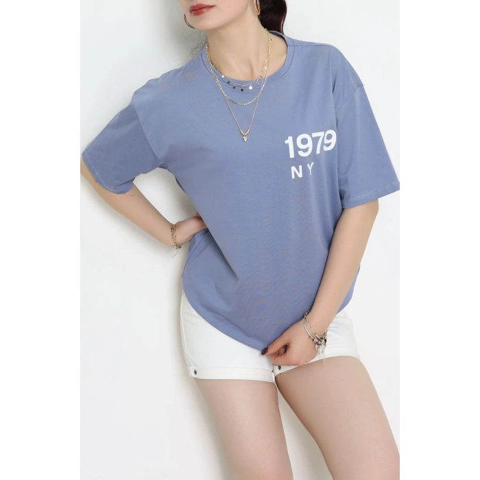 Kompakt Penye Unisex Tişört Boyalıgri1 - 55064.1872.