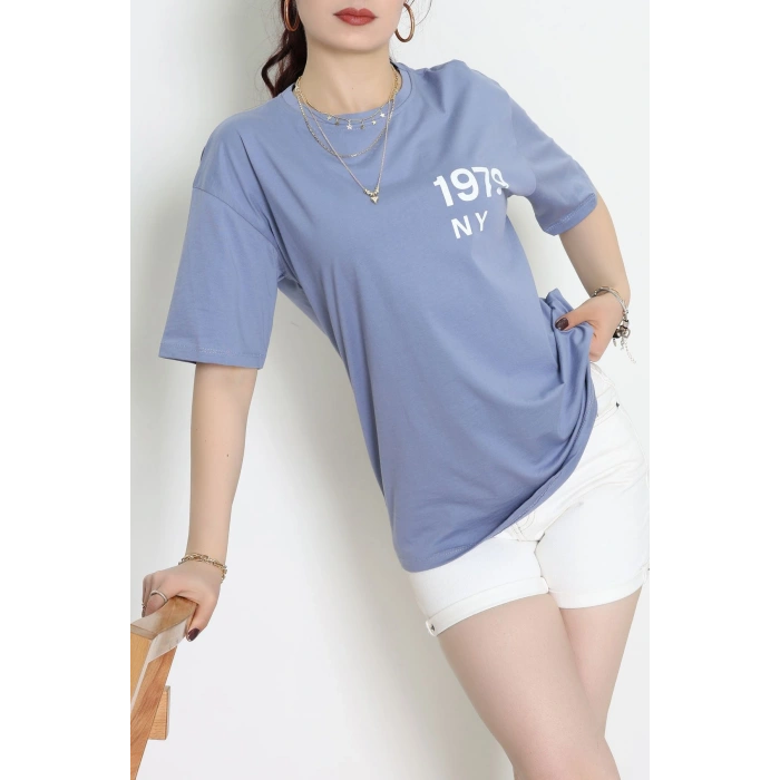 Kompakt Penye Unisex Tişört Boyalıgri1 - 55064.1872.