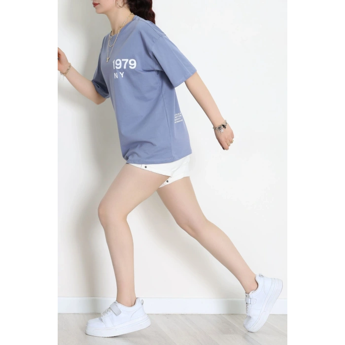 Kompakt Penye Unisex Tişört Boyalıgri1 - 55064.1872.