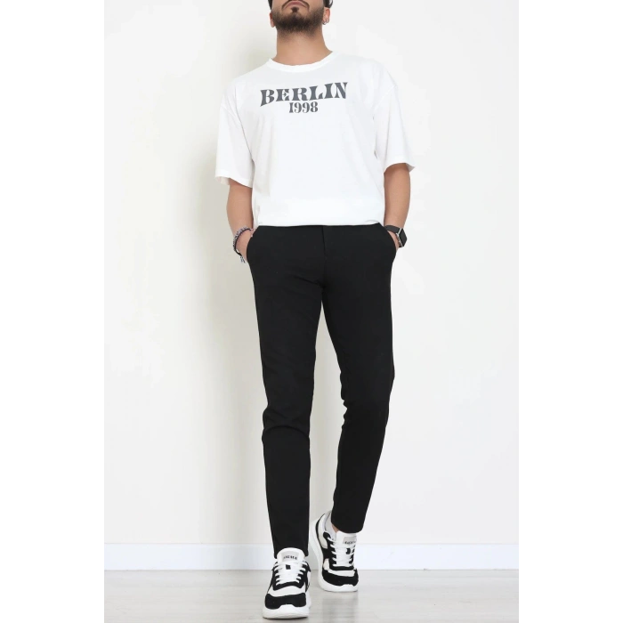 Kompakt Penye Unisex Tişört Ekrubej - 55064.1872.