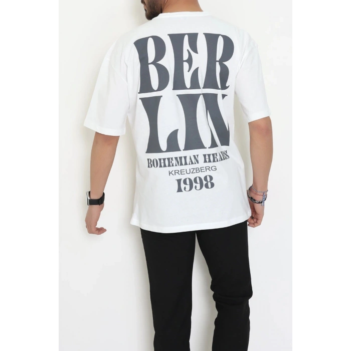 Kompakt Penye Unisex Tişört Ekrubej - 55064.1872.
