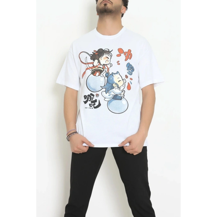 Kompakt Penye Unisex Tişört Ekrukiremit - 55064.1872.