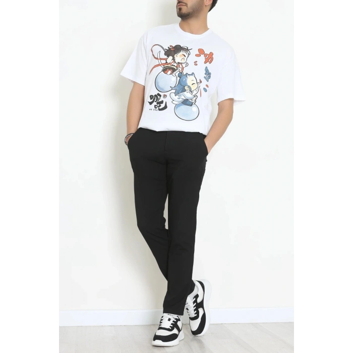 Kompakt Penye Unisex Tişört Ekrukiremit - 55064.1872.