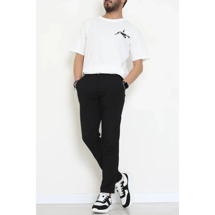 Kompakt Penye Unisex Tişört Ekrusiyah - 55064.1872.