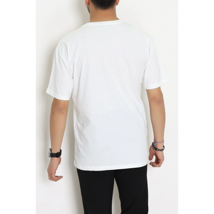 Kompakt Penye Unisex Tişört Ekruturuncu - 55064.1872.