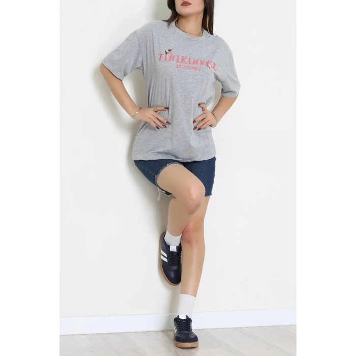 Kompakt Penye Unisex Tişört Gripembe - 55064.1872.