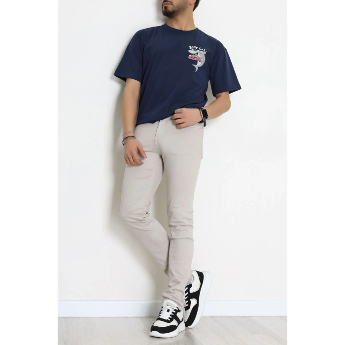 Kompakt Penye Unisex Tişört Lacigri - 55064.1872.