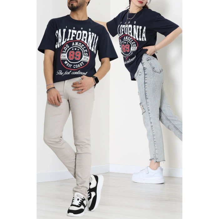 Kompakt Penye Unisex Tişört Lacikırmızı - 55064.1872.